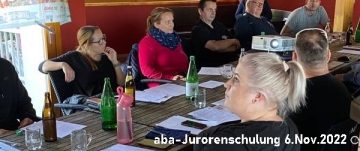 Aufmerksame Zuhörer - aba Jurorenschulung 6.11.2022