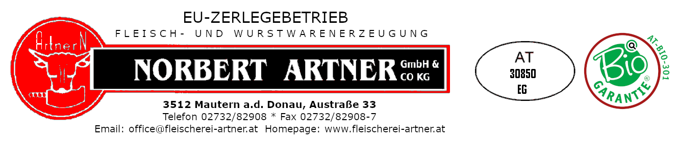 Norbert Artner Fleischerei Logo